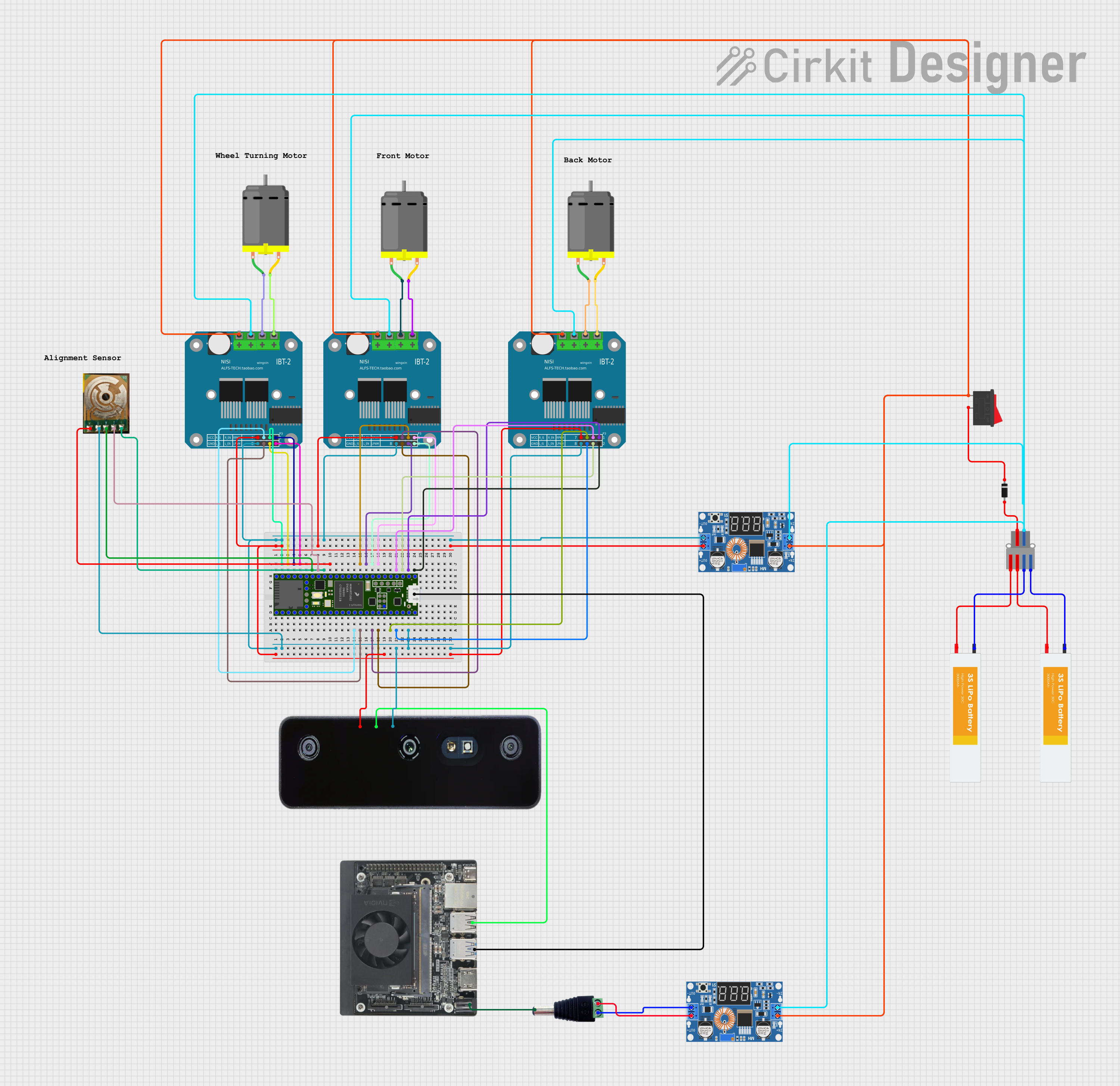 Full wiring and circuit diagram of the v2 platform