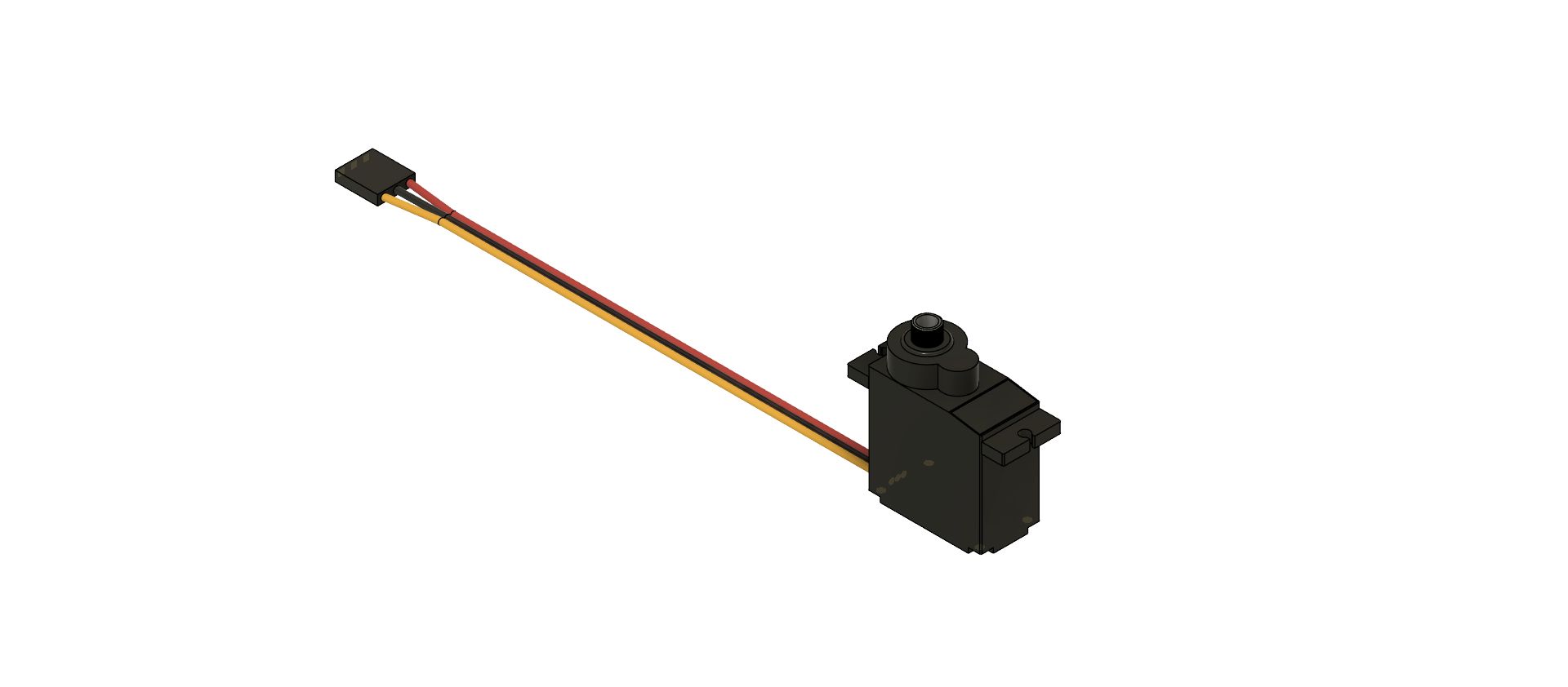 Fusion 360 model of a servo motor